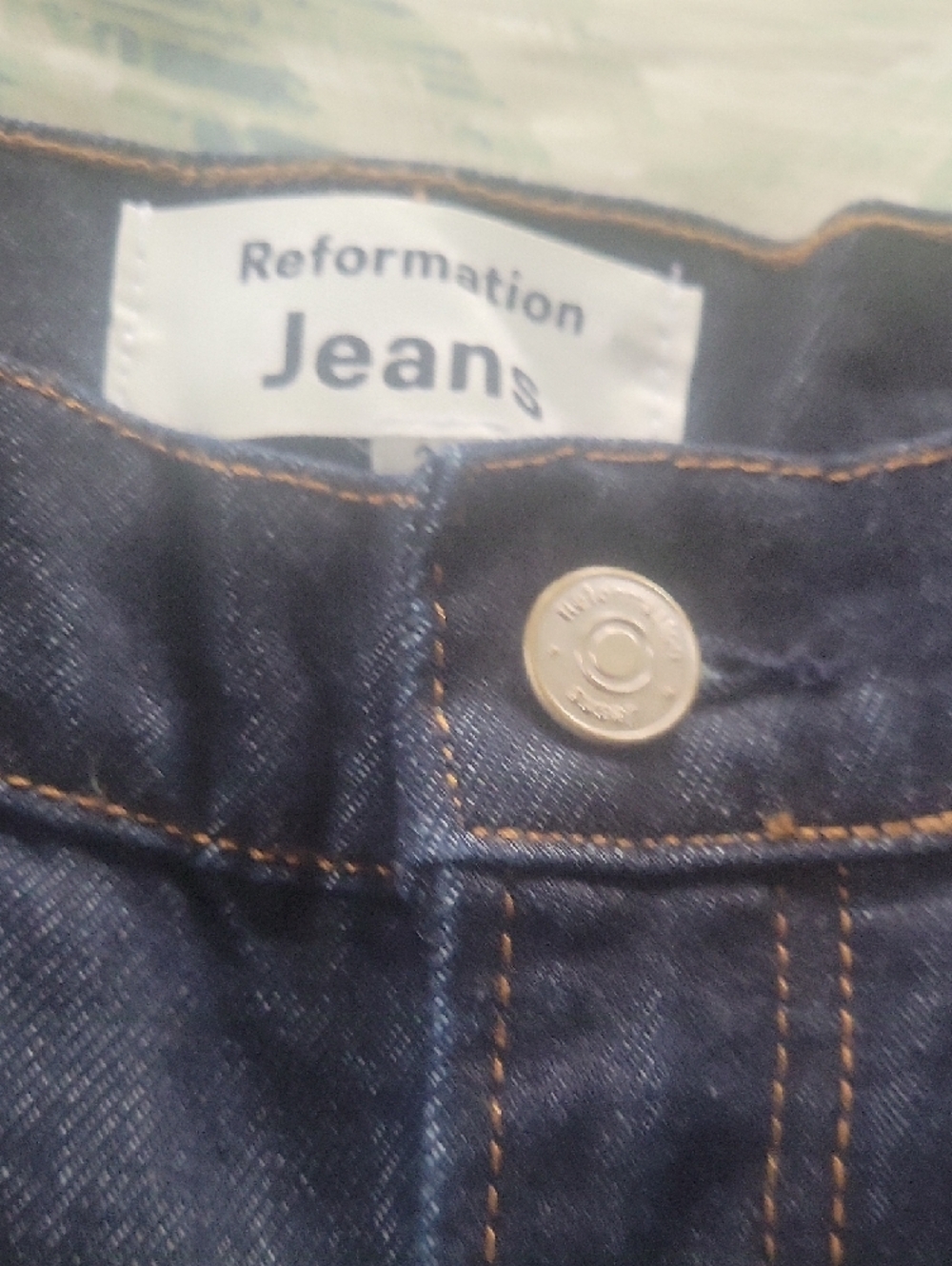 Reformation Dark Indigo Boyfriend Jeans